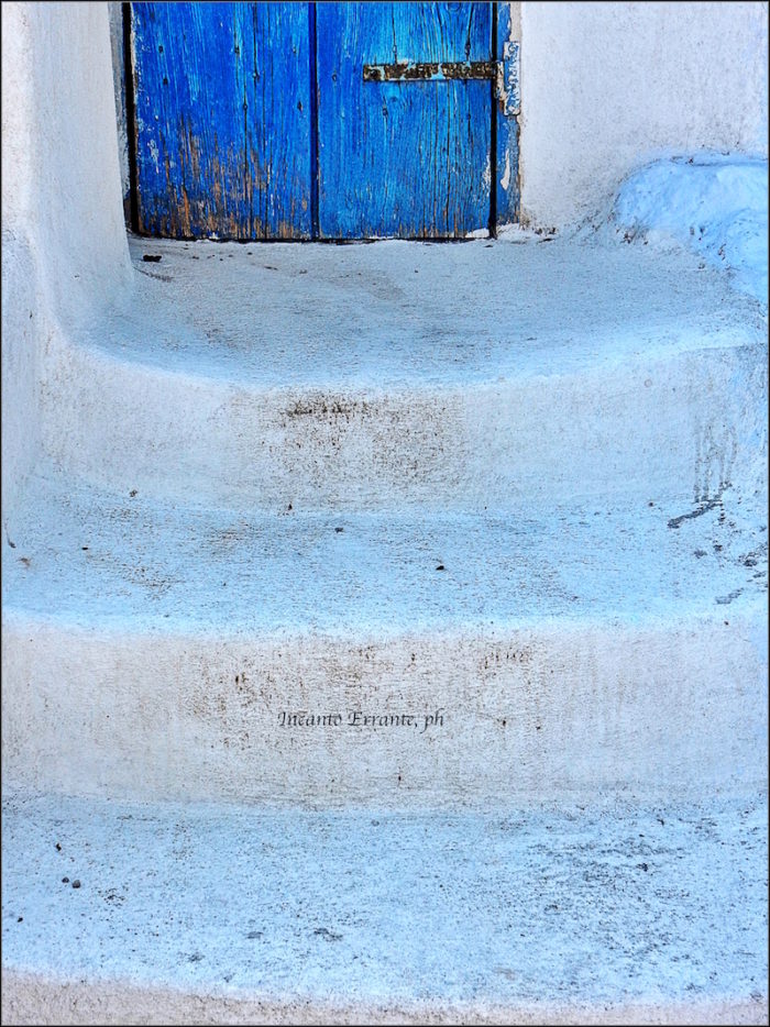 Santorini. porta, particolare