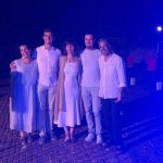 la serata è terminata… tutti molto felici