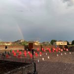 un arcobaleno è il buon auspicio per la serata del 10 agosto